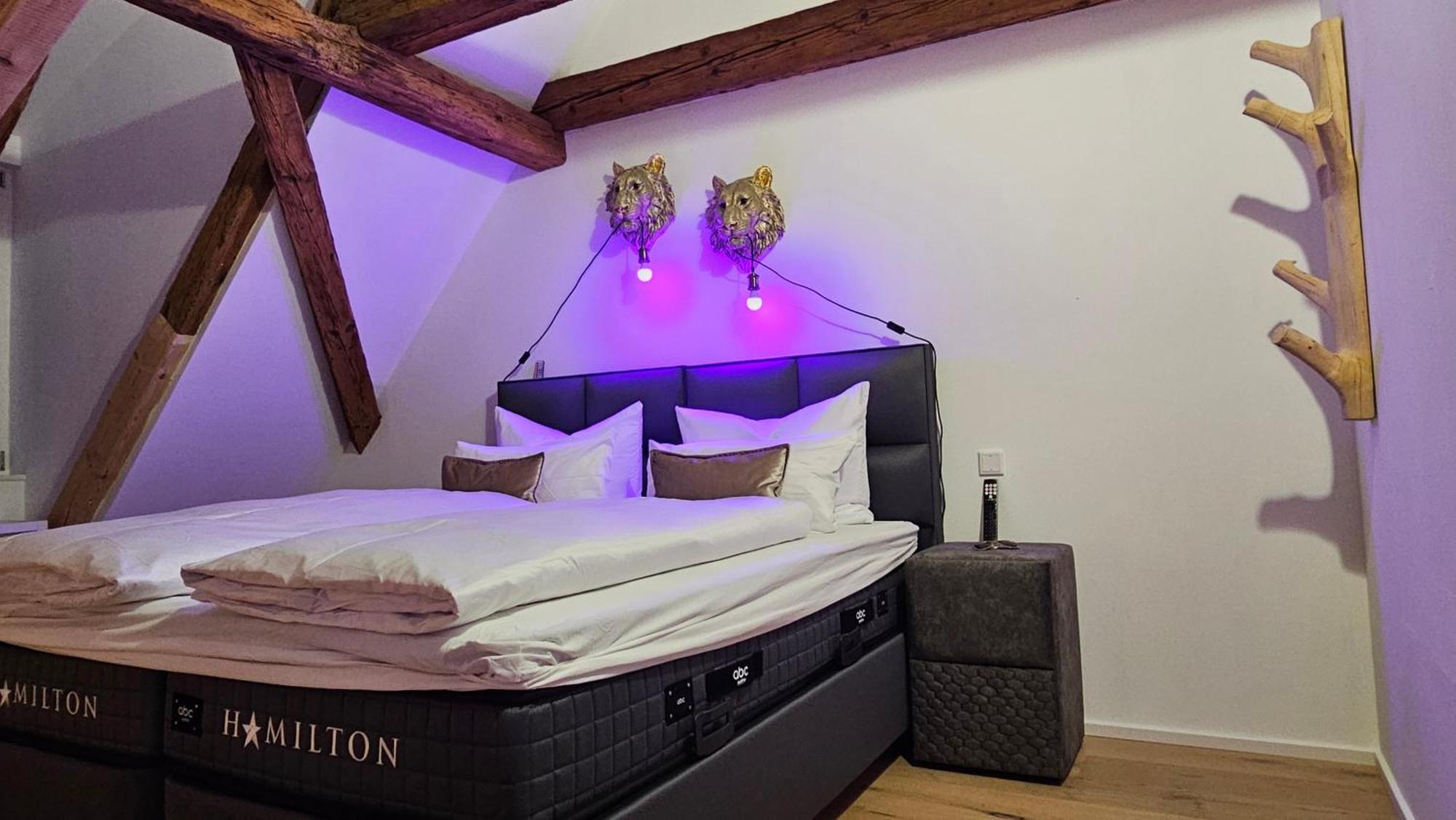 Wood World Luxury - Massage - Bergblick - Tranpolin- Parken Apartment Markdorf Bagian luar foto