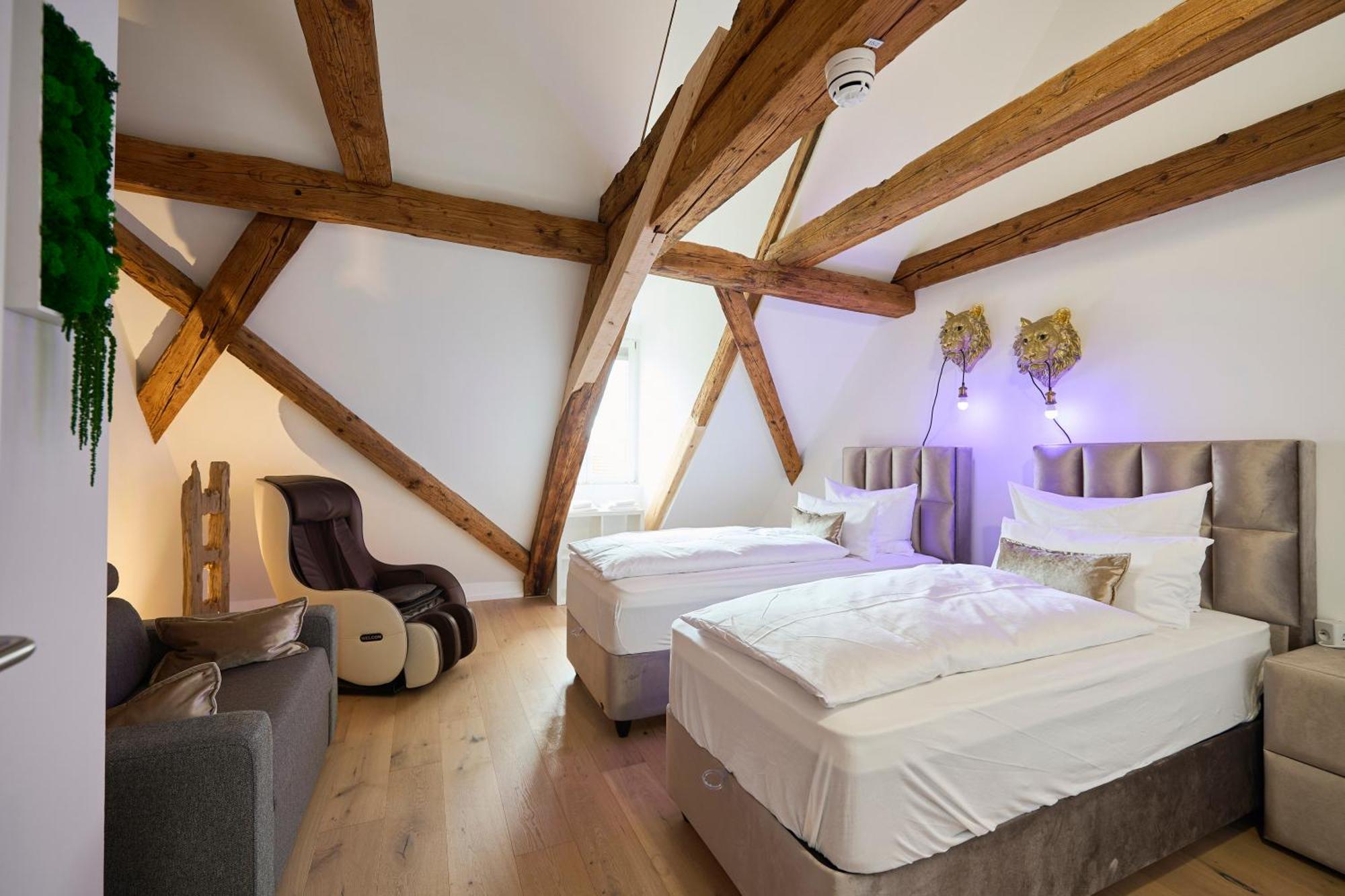 Wood World Luxury - Massage - Bergblick - Tranpolin- Parken Apartment Markdorf Bagian luar foto