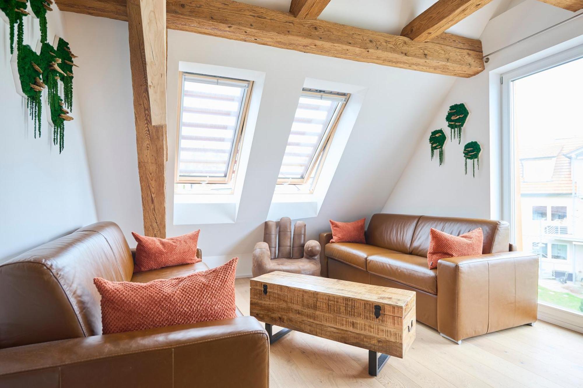 Wood World Luxury - Massage - Bergblick - Tranpolin- Parken Apartment Markdorf Bagian luar foto